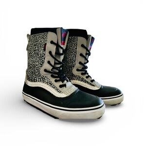 Vans Black and Gray Winter Boots